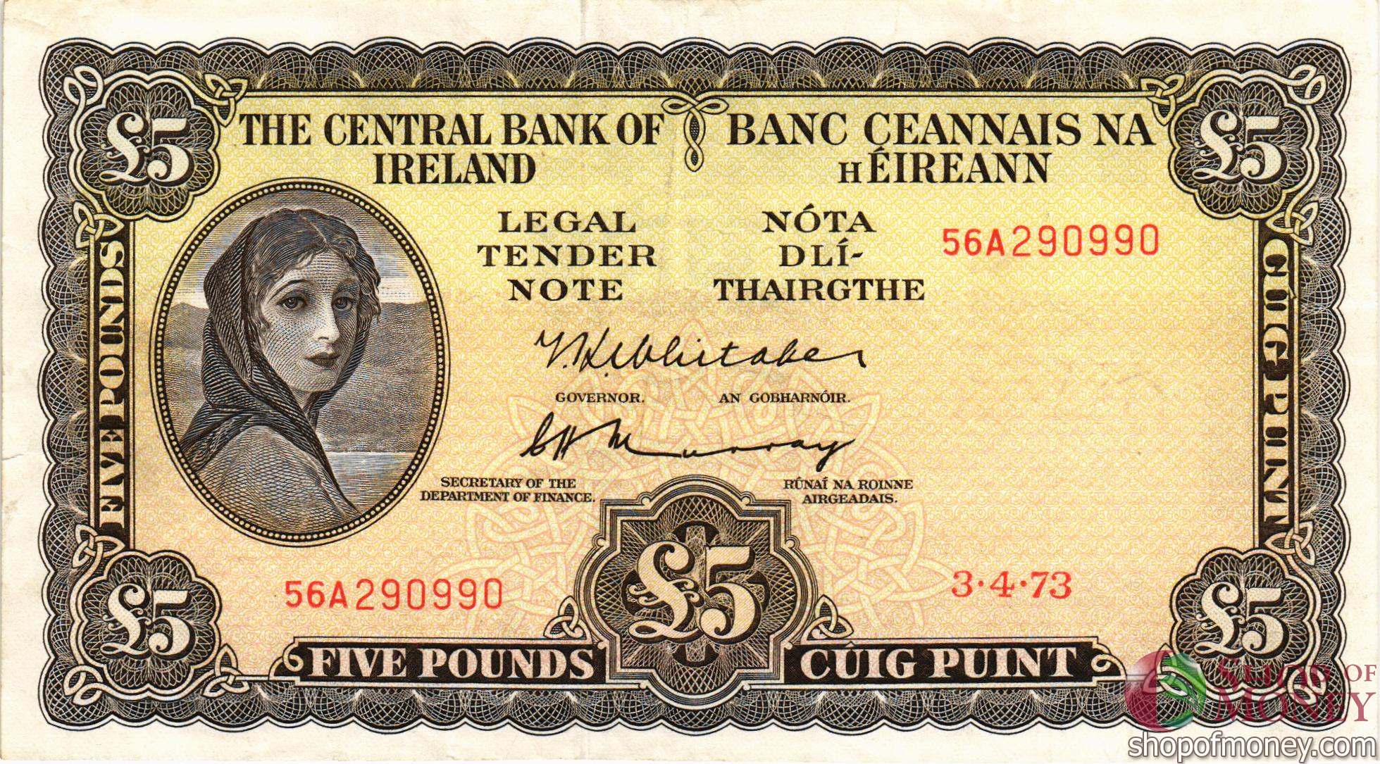 ИРЛАНДИЯ 5 ФУНТОВ мини 1