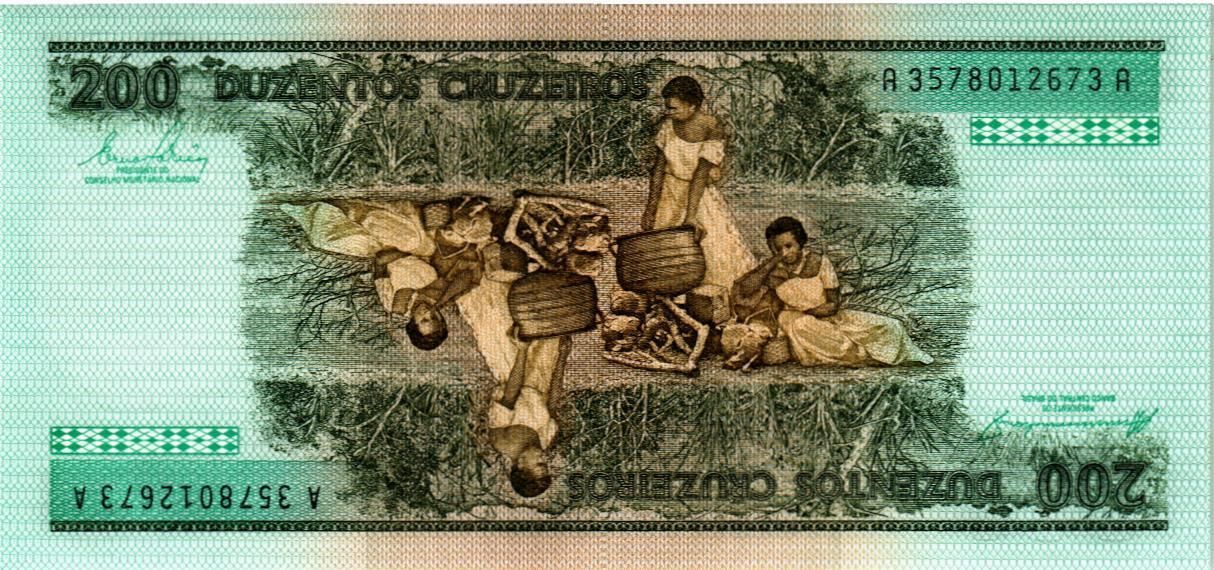 БРАЗИЛИЯ 200 КРУЗЕЙРО мини 2