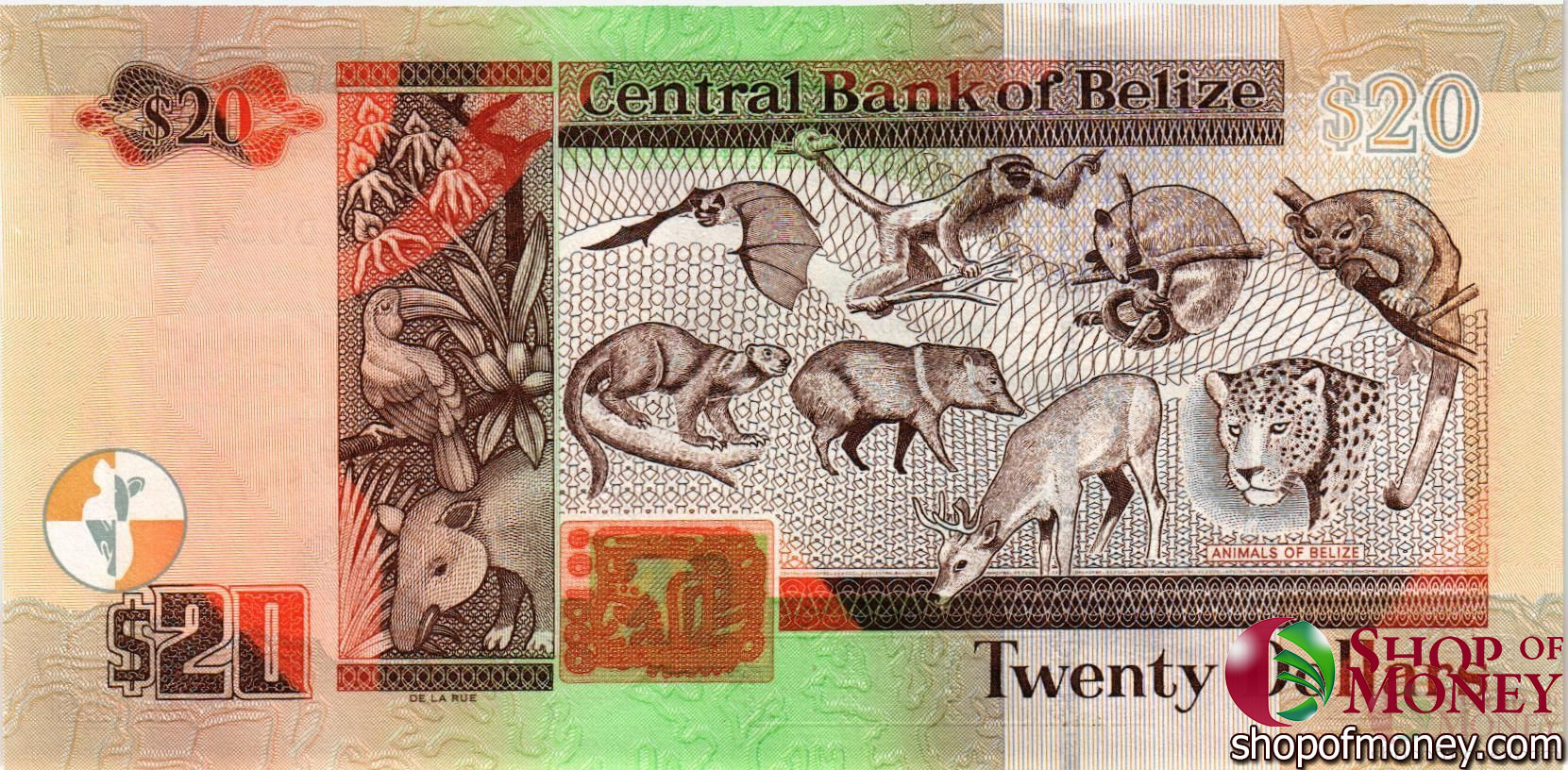 БЕЛИЗ 20 ДОЛЛАРОВ мини 2