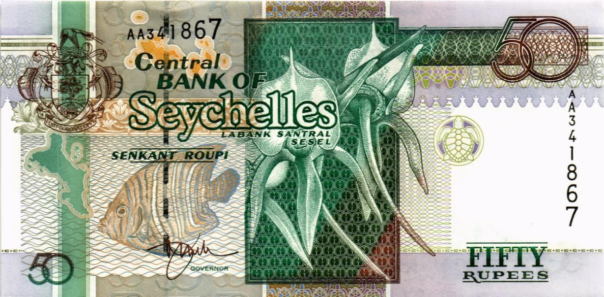 СЕЙШЕЛЬСКИЕ ОСТРОВА 50 РУПИЙ