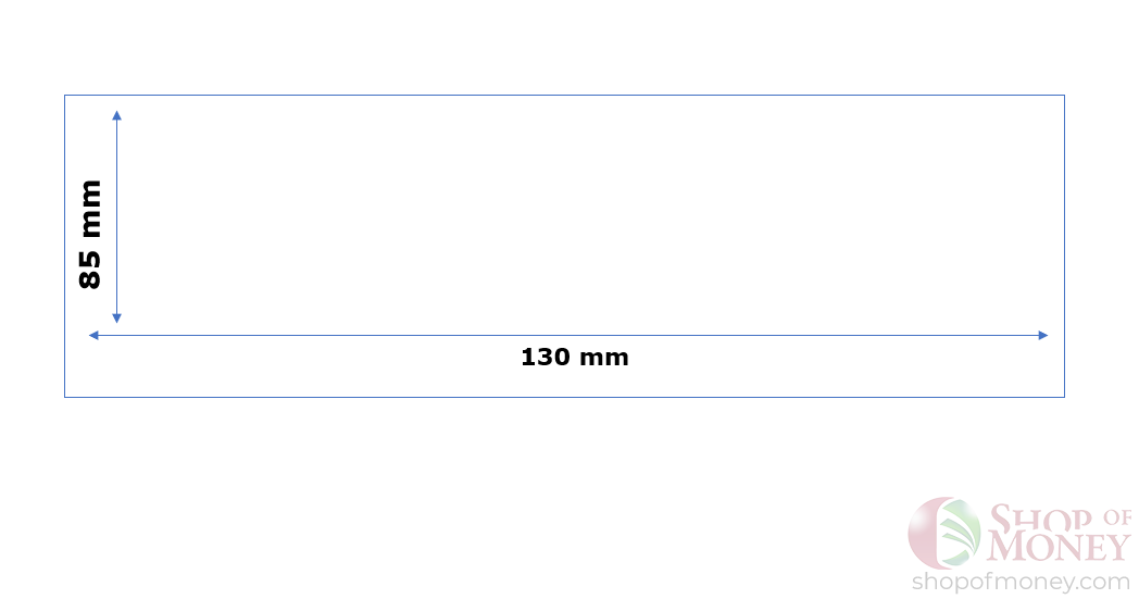 ХОЛДЕР ДЛЯ БАНКНОТ (85 mm x 130 mm) - 100 шт мини 2