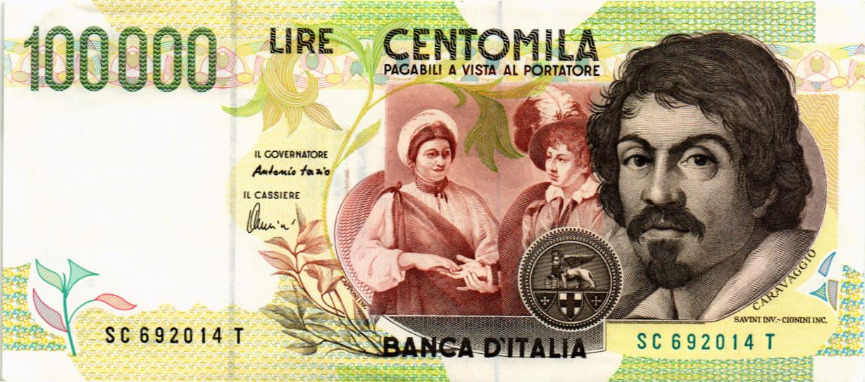 ИТАЛИЯ 100000 ЛИР мини 1