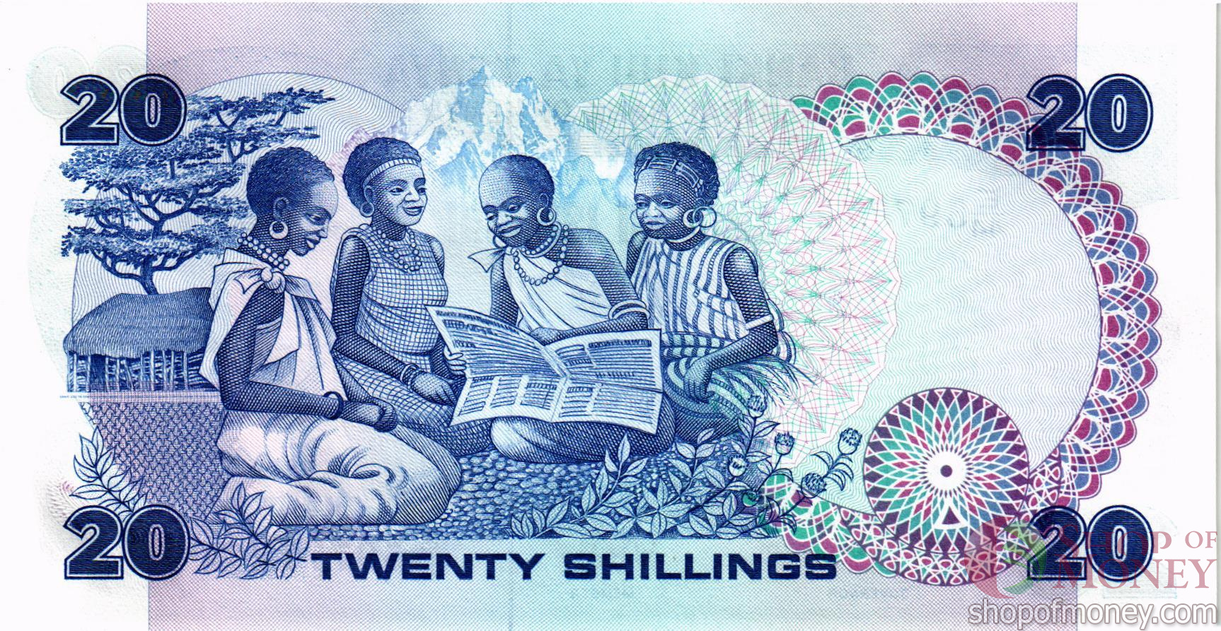 КЕНИЯ 20 ШИЛЛИНГОВ мини 2