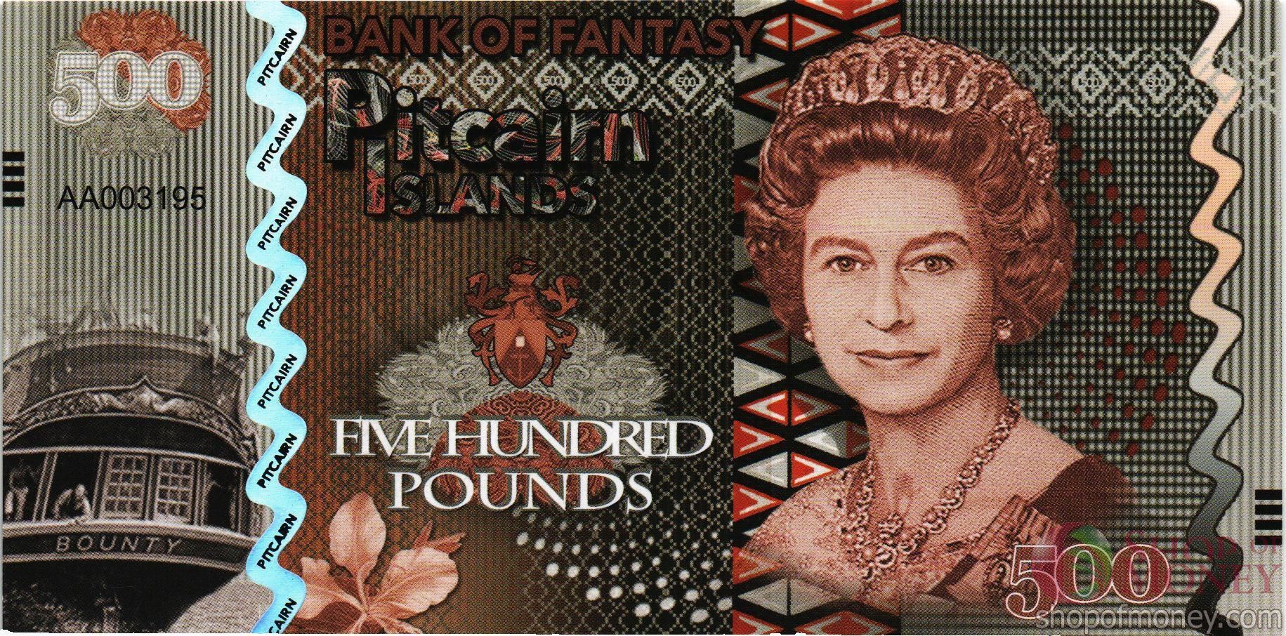 ОСТРОВА ПИТКЭРН 500 ФУНТОВ мини 1
