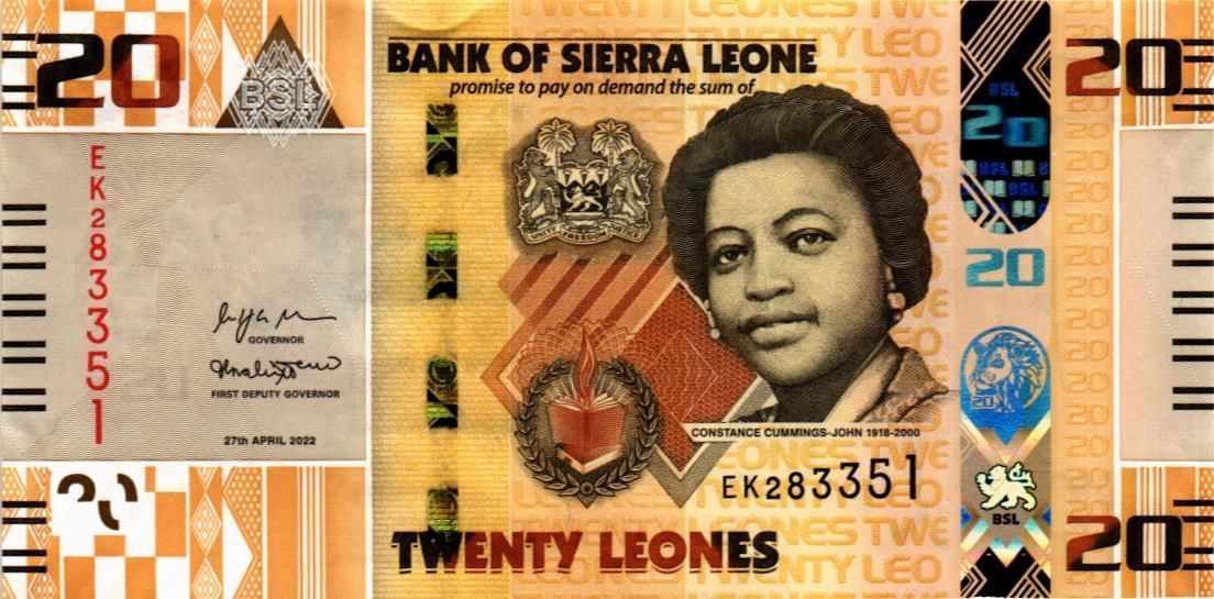 СЬЕРРА ЛЕОНЕ 20 ЛЕОНЕ мини 1