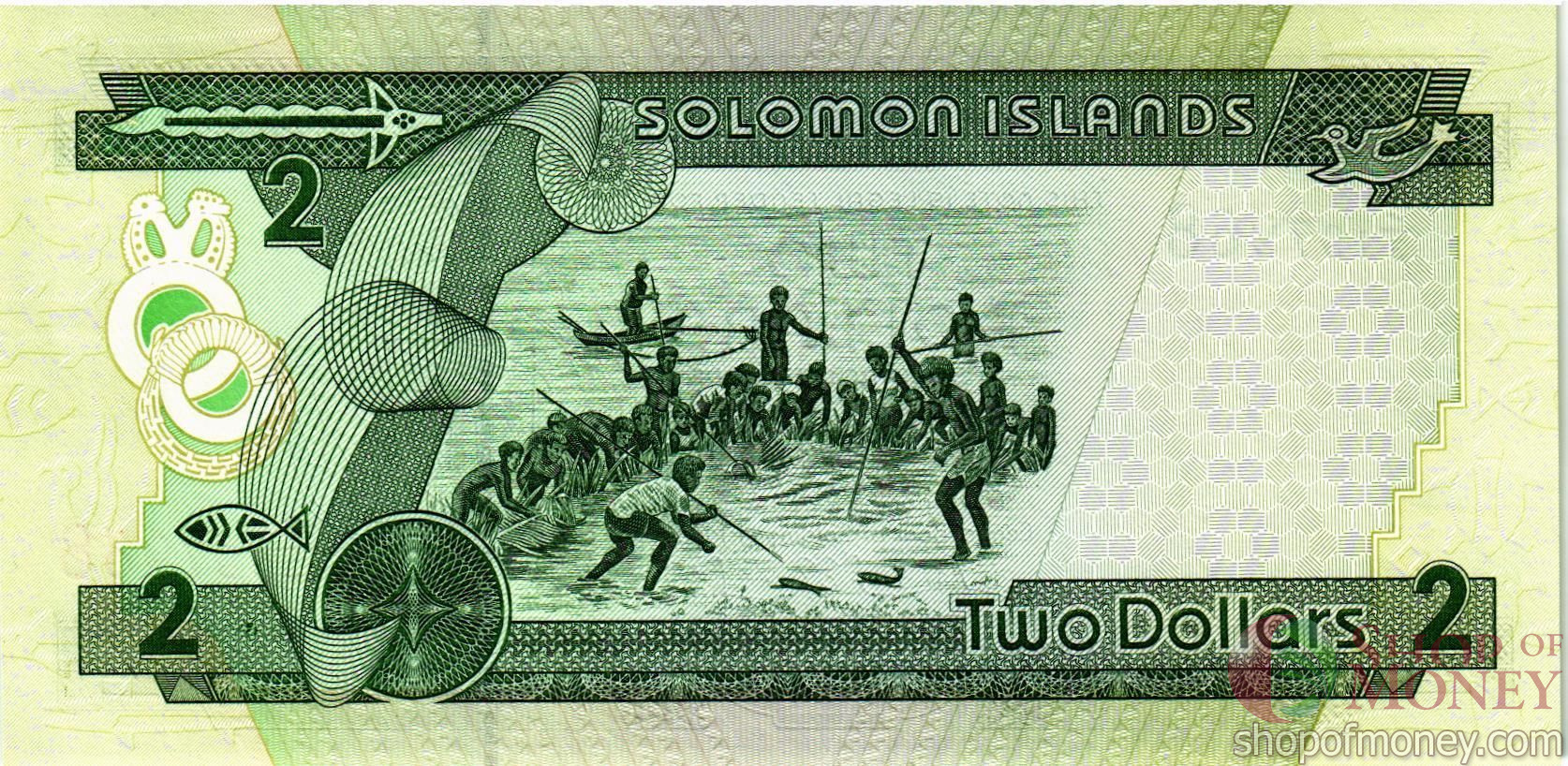 СОЛОМОНОВЫ ОСТРОВА 2 ДОЛЛАРА (C/3) мини 2