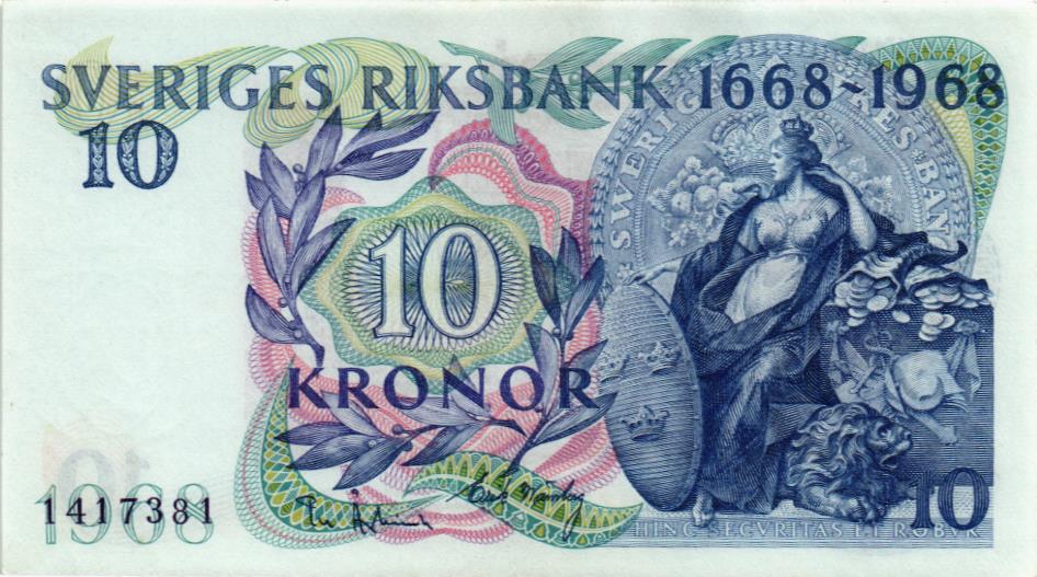 ШВЕЦИЯ 10 КРОН мини 1