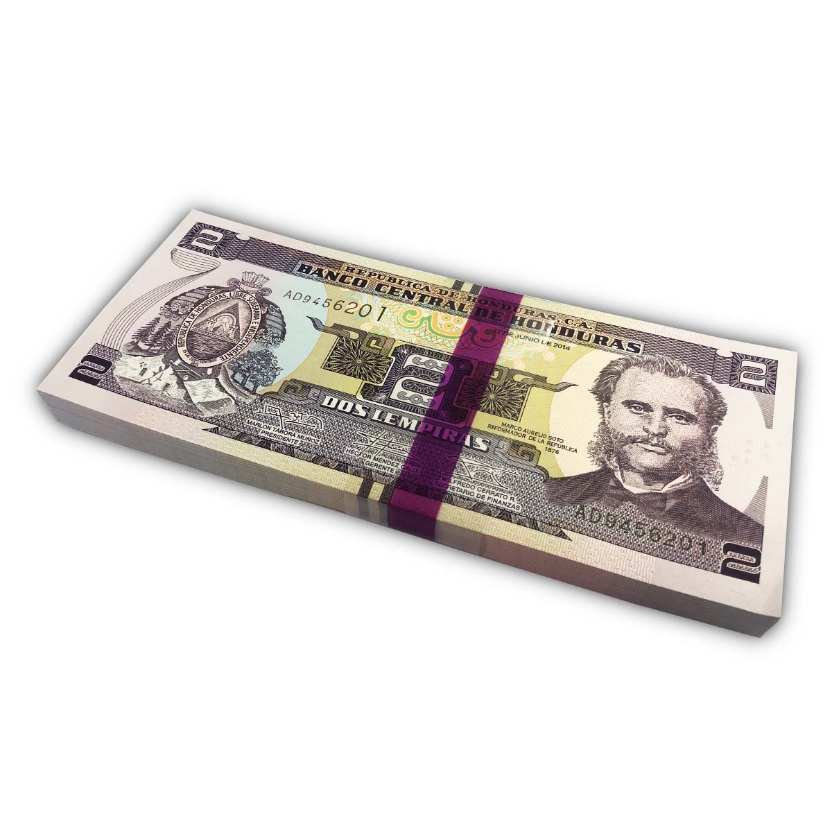ГОНДУРАС 2 ЛЕМПИРЫ (100 БАНКНОТ) мини 1