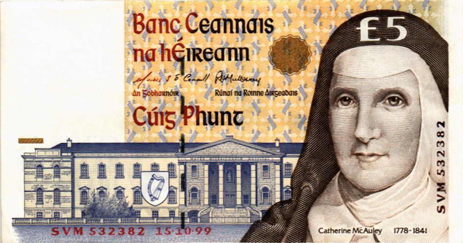 ИРЛАНДИЯ 5 ФУНТОВ (15.10.1999) мини 1