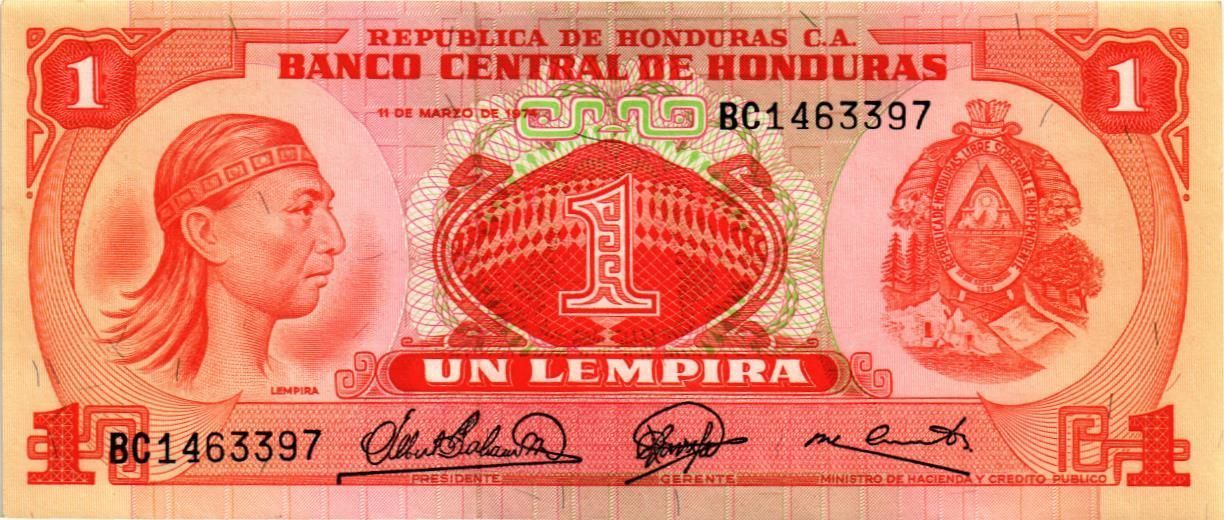 ГОНДУРАС 1 ЛЕМПИРА мини 1