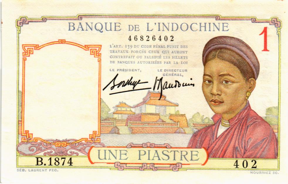 ФРАНЦУЗСКИЙ ИНДОКИТАЙ 1 ПИАСТР