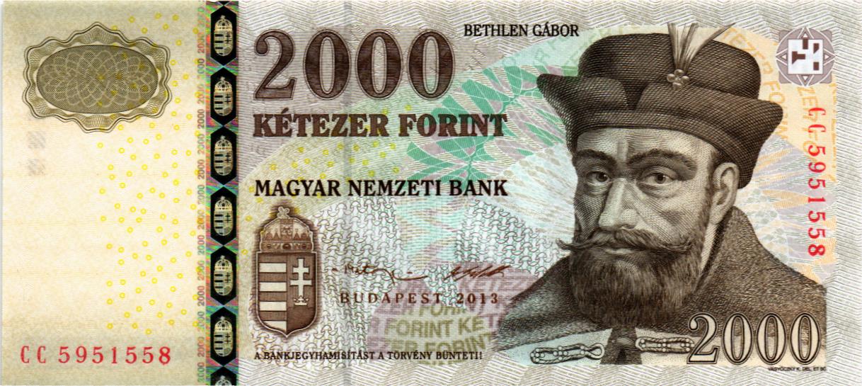 ВЕНГРИЯ 2000 ФОРИНТОВ