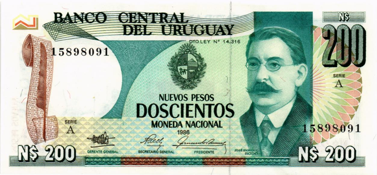УРУГВАЙ 200 ПЕСО мини 1