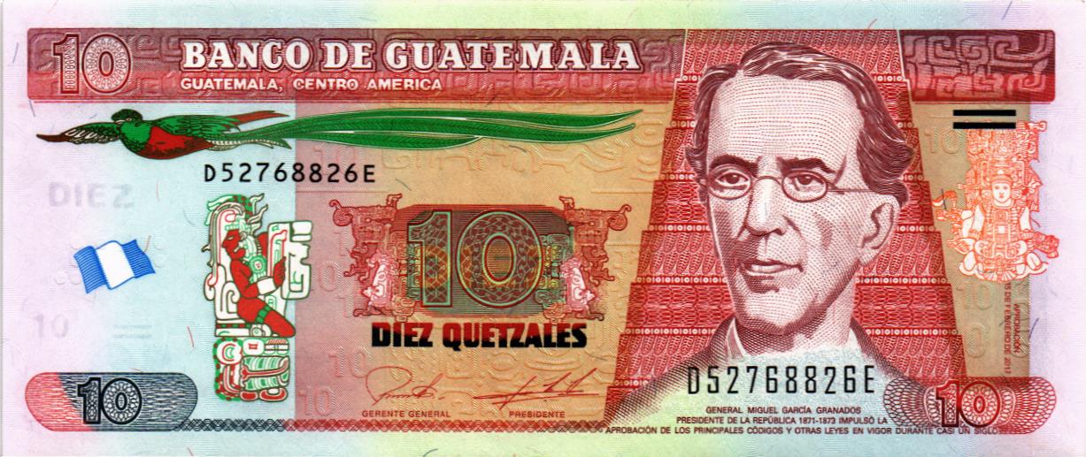 ГВАТЕМАЛА 10 КЕТСАЛЬ