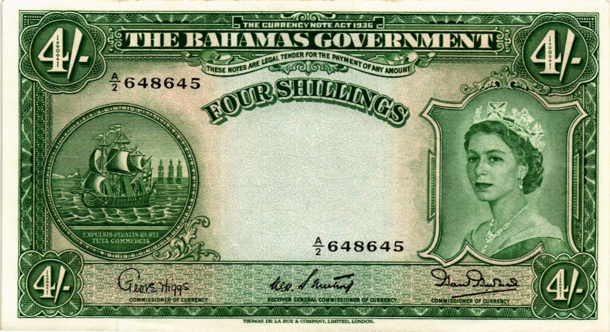 БАГАМСКИЕ ОСТРОВА 4 ШИЛЛИНГА