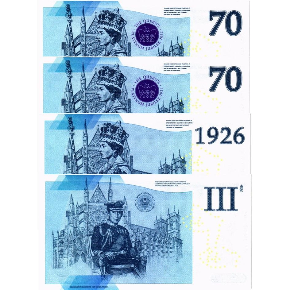 ВЕЛИКОБРИТАНИЯ/АНГЛИЯ НАБОР 1 ФУНТ (СУВЕНИРНЫЕ) мини 2