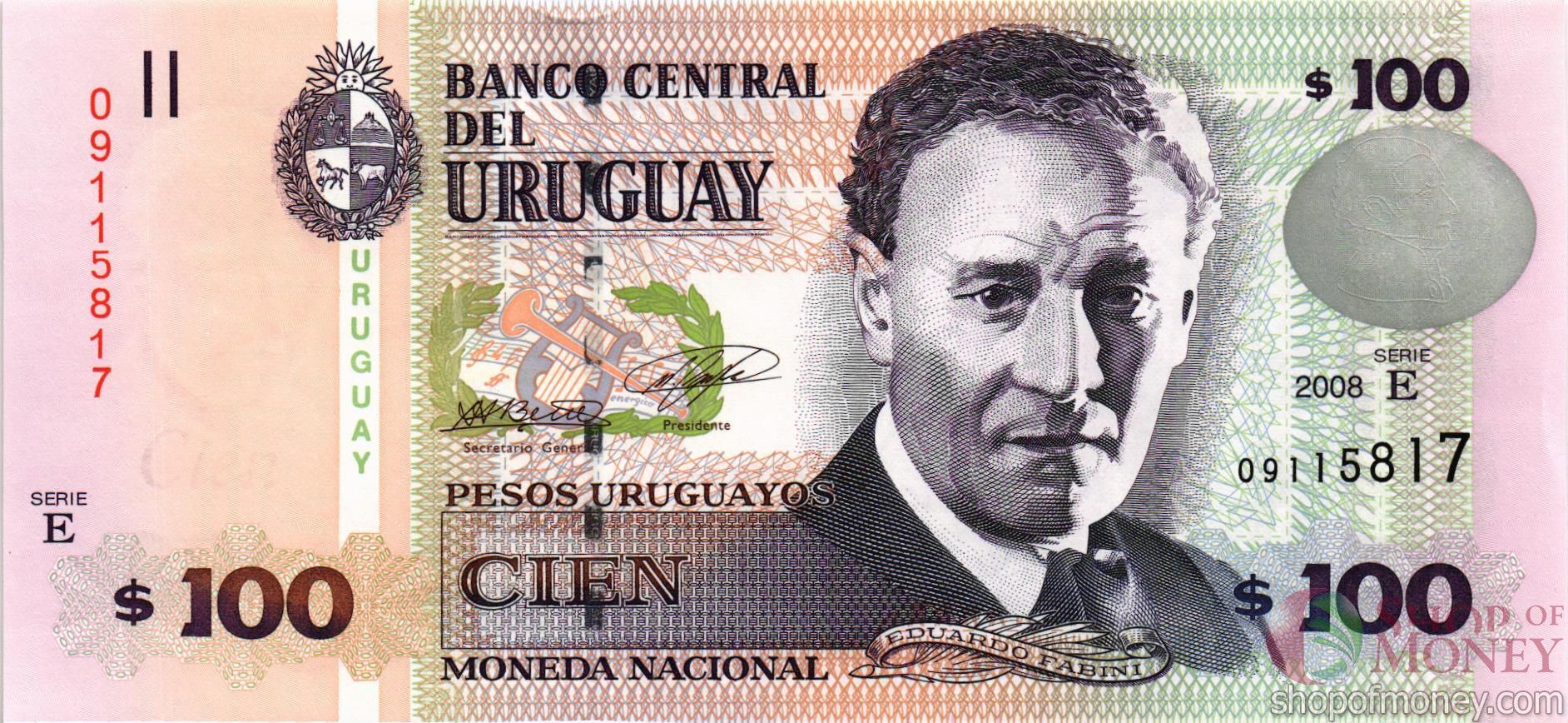 УРУГВАЙ 100 ПЕСО мини 1