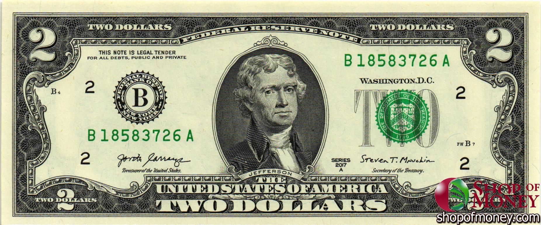 США 2 ДОЛЛАРА (B-Нью-Йорк)