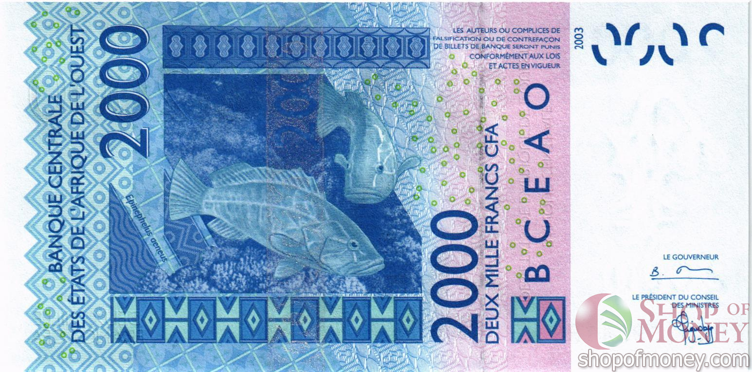 WAS - СЕНЕГАЛ 2000 ФРАНКОВ (K) мини 2