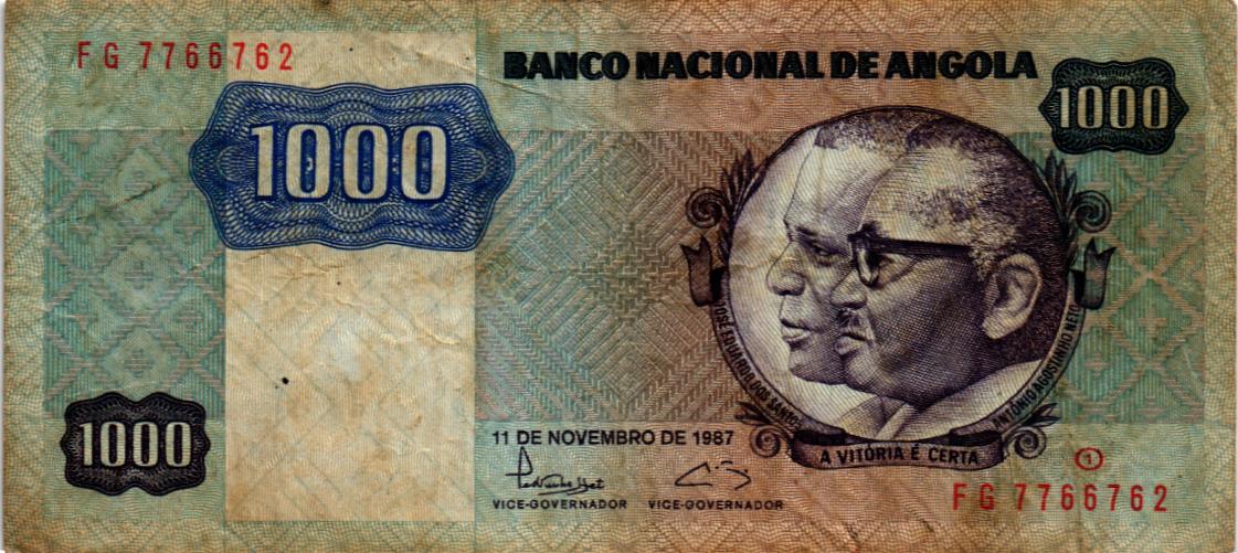 АНГОЛА 1000 КВАНЗА мини 1