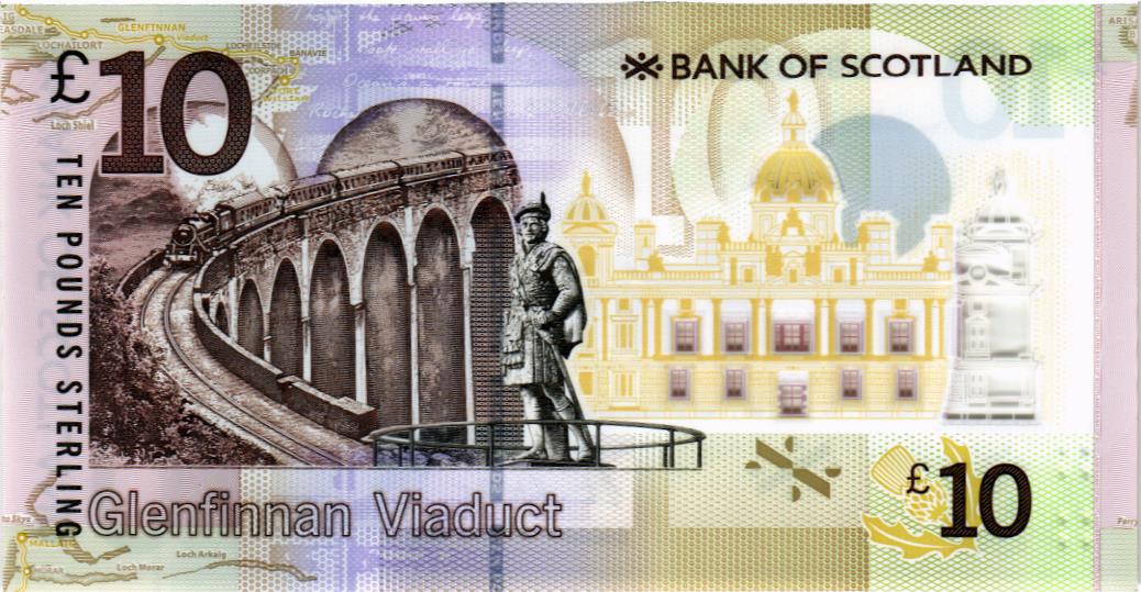 ШОТЛАНДИЯ 10 ФУНТОВ (BANK OF SCOTLAND) мини 2