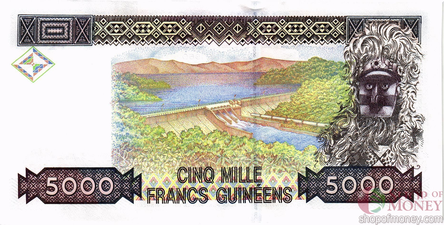 ГВИНЕЯ 5000 ФРАНКОВ мини 2
