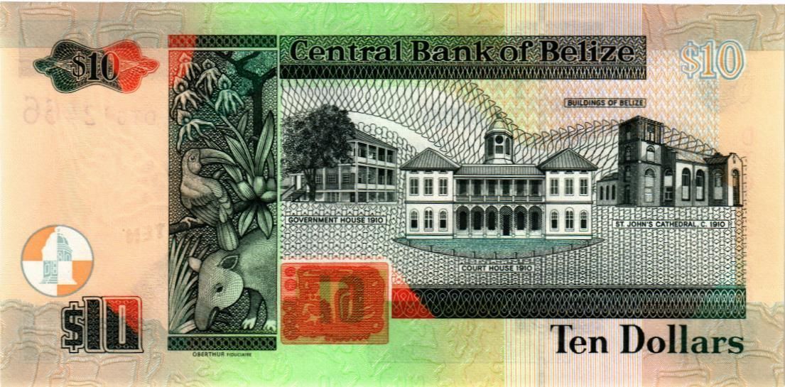 БЕЛИЗ 10 ДОЛЛАРОВ мини 2