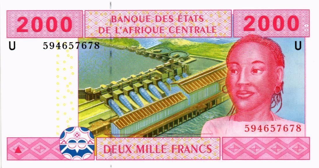 CAS - КАМЕРУН 2000 ФРАНКОВ (U) мини 1