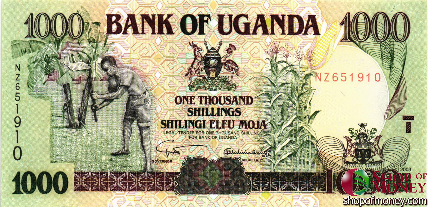 УГАНДА 10000 ШИЛЛИНГОВ мини 1