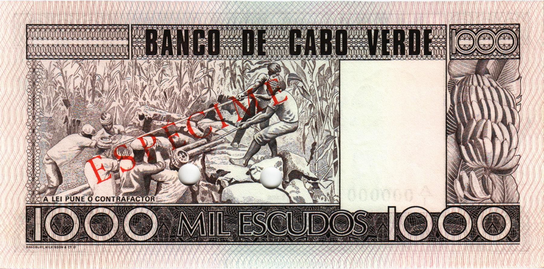 КАБО-ВЕРДЕ 1000 ЭСКУДО (ОБРАЗЕЦ) мини 2