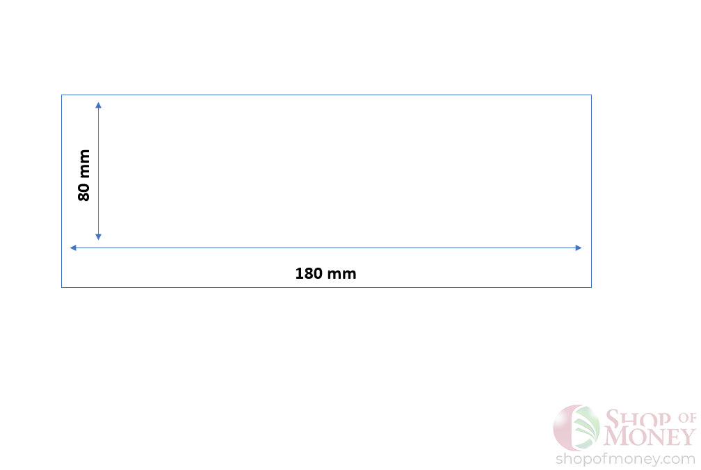 ХОЛДЕР ДЛЯ БАНКНОТ № 7 (80 mm x 180 mm) - 50 шт мини 3