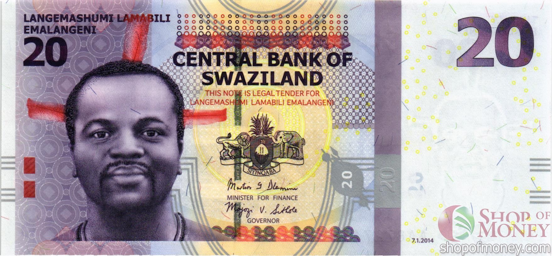 СВАЗИЛЕНД 20 ЭМАЛАНГЕНИ мини 1