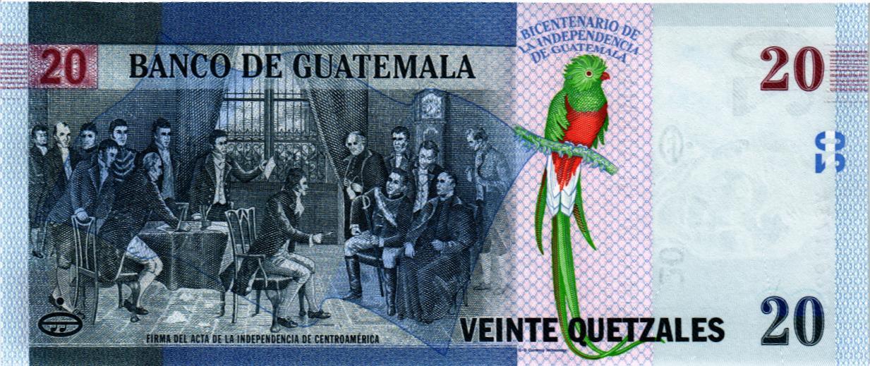 ГВАТЕМАЛА 20 КЕТСАЛЬ мини 2