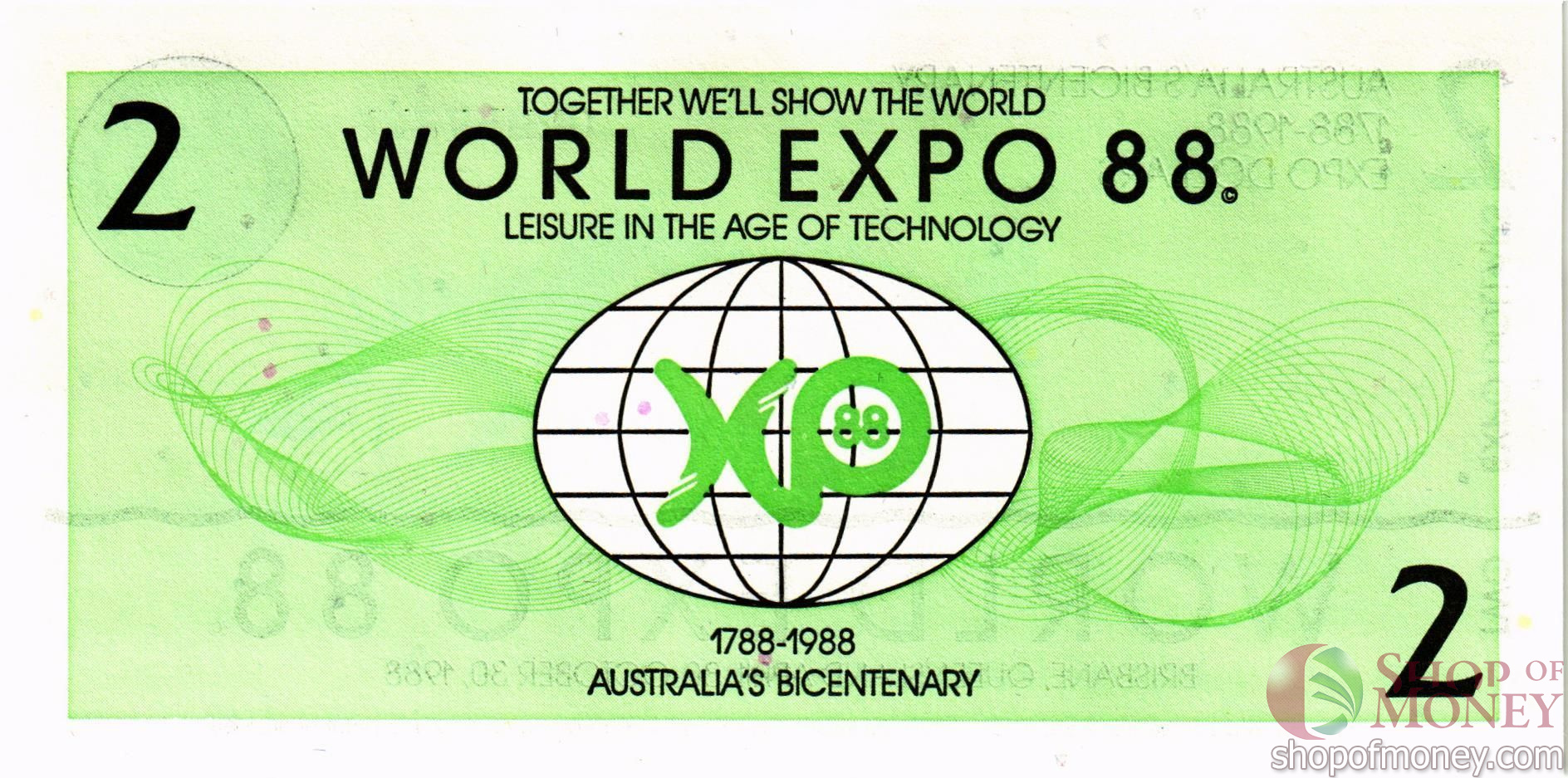 АВСТРАЛИЯ 2 ЭКСПО ДОЛЛАРА мини 2