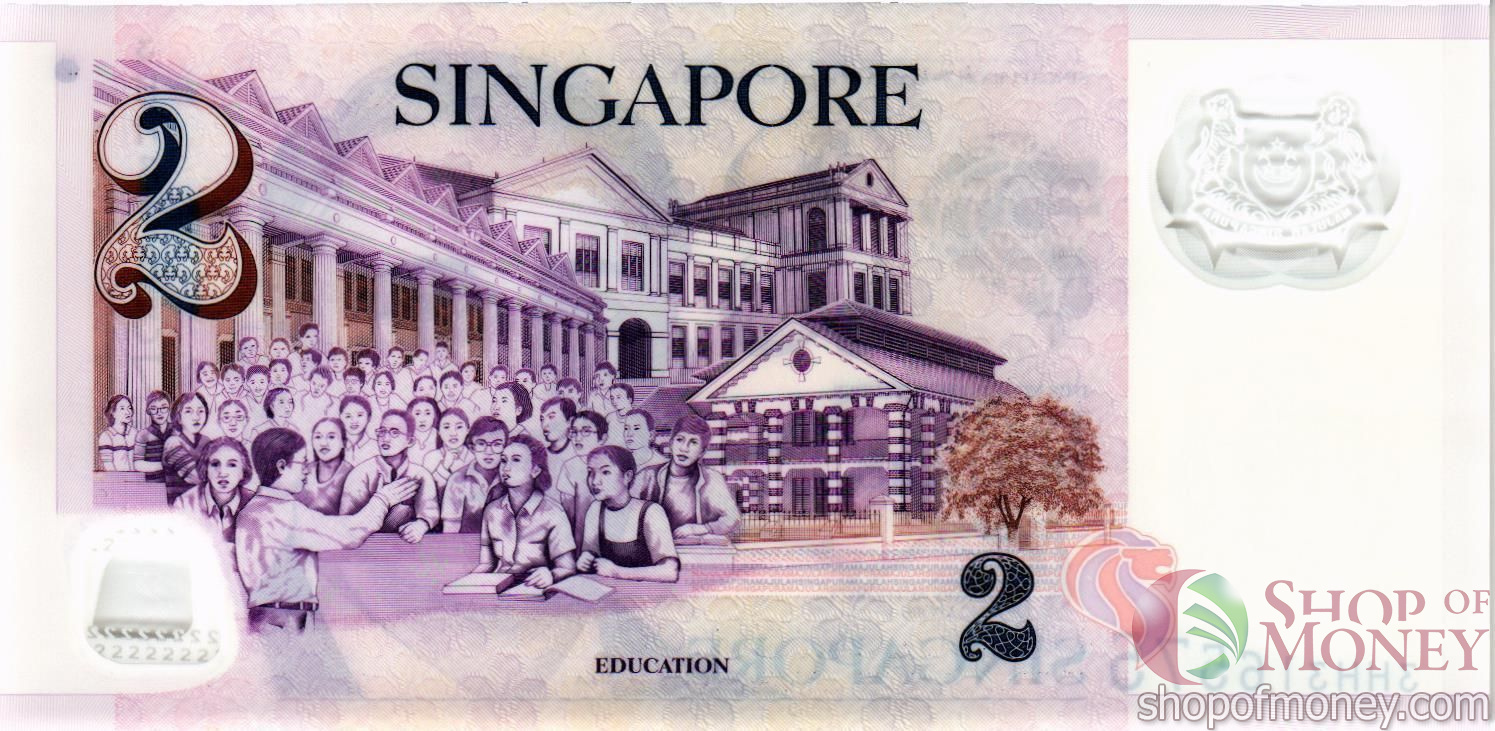 СИНГАПУР 2 ДОЛЛАРА мини 2