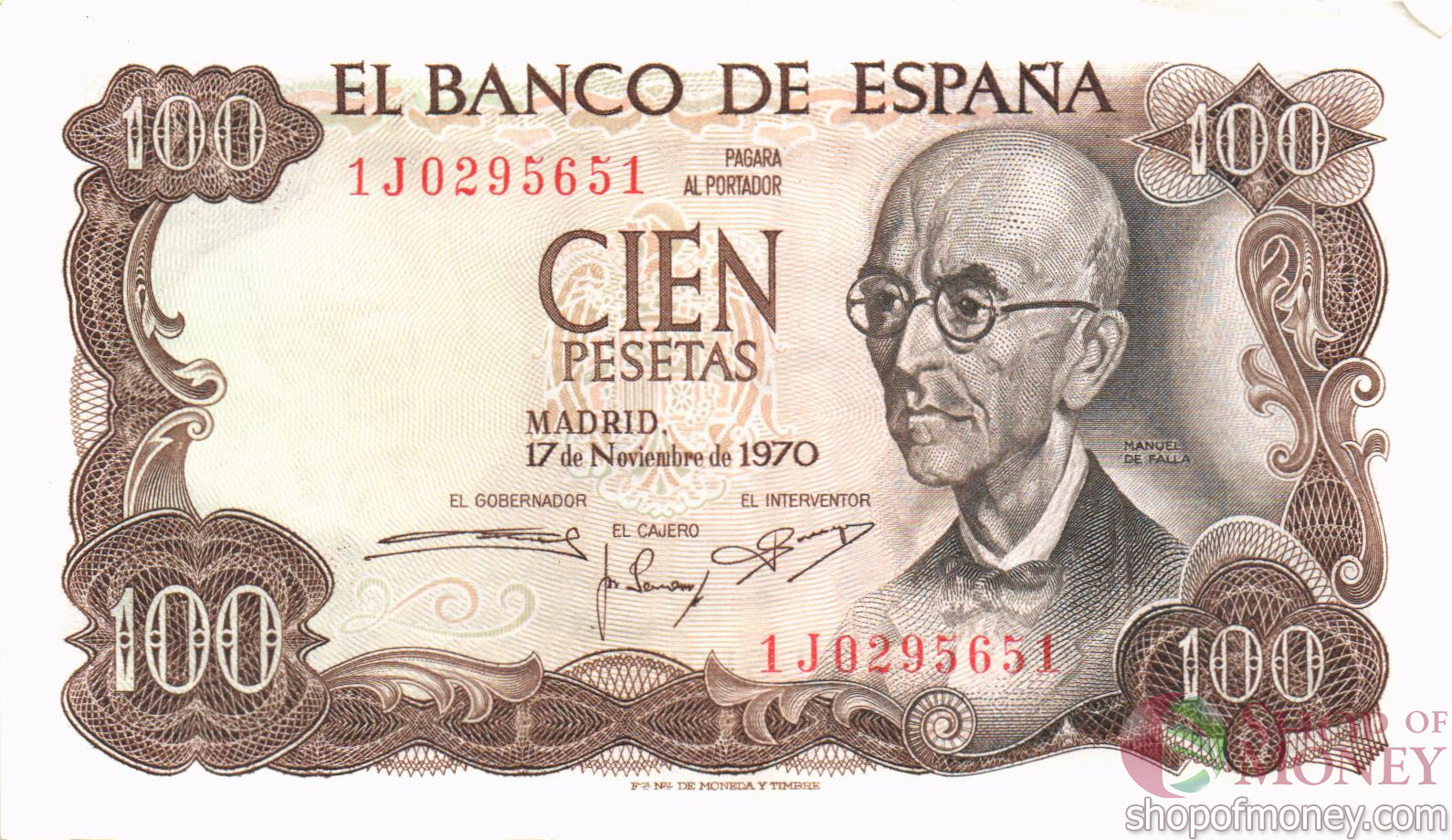 ИСПАНИЯ 100 ПЕСЕТ
