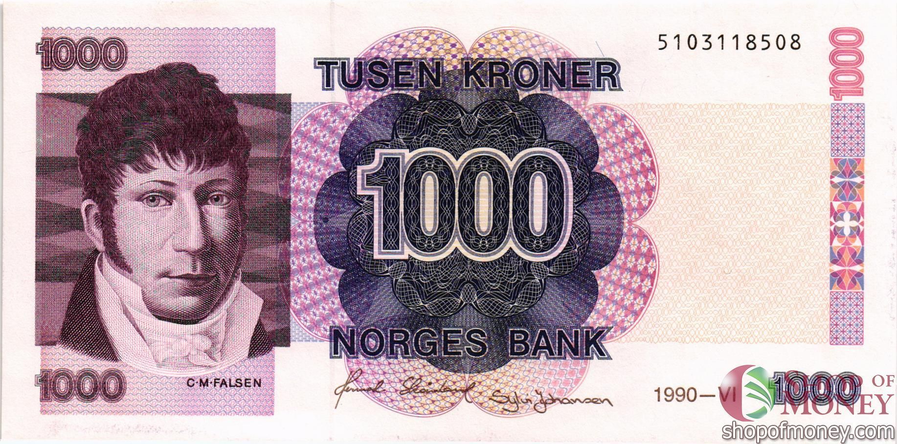 НОРВЕГИЯ 1000 КРОН мини 1