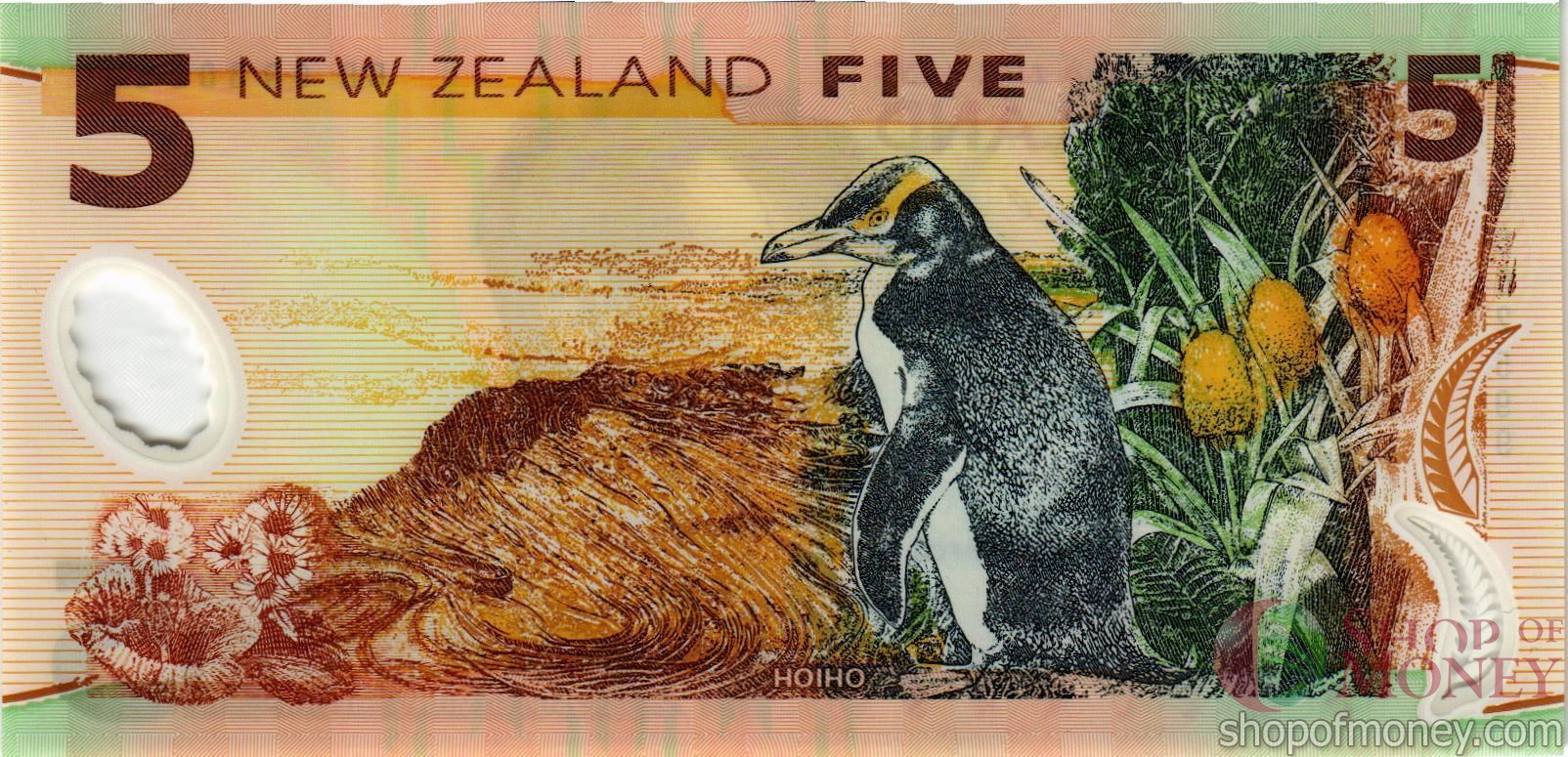 НОВАЯ ЗЕЛАНДИЯ 5 ДОЛЛАРОВ мини 2