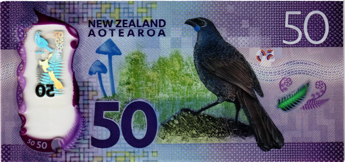 НОВАЯ ЗЕЛАНДИЯ 50 ДОЛЛАРОВ мини 2