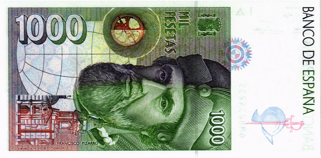 ИСПАНИЯ 1000 ПЕСЕТ мини 2