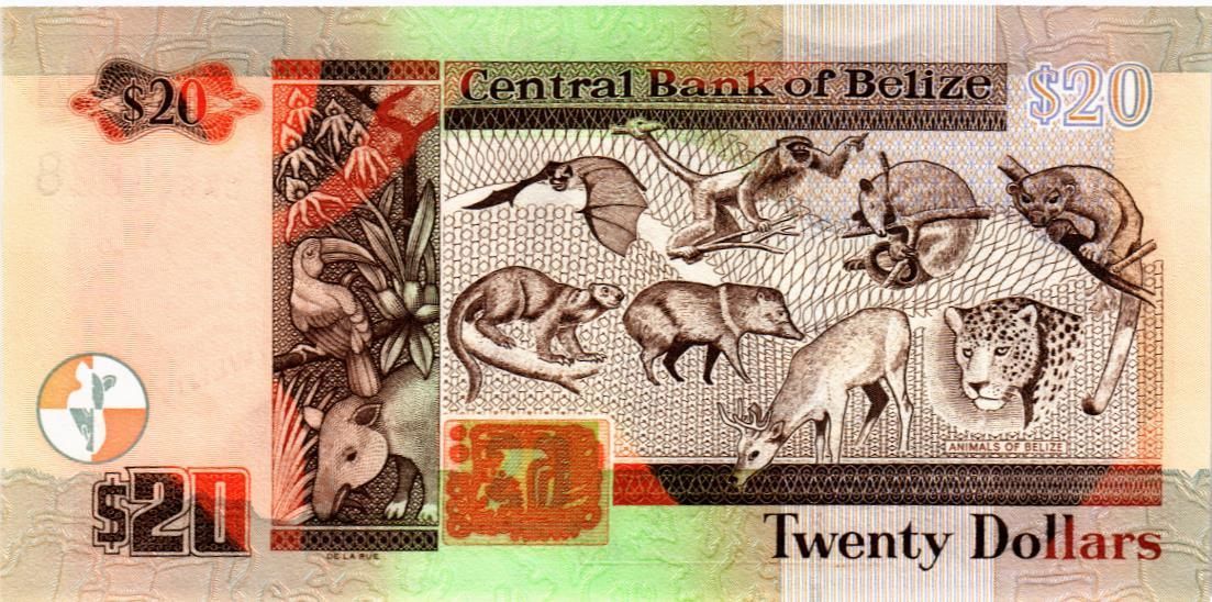 БЕЛИЗ 20 ДОЛЛАРОВ мини 2