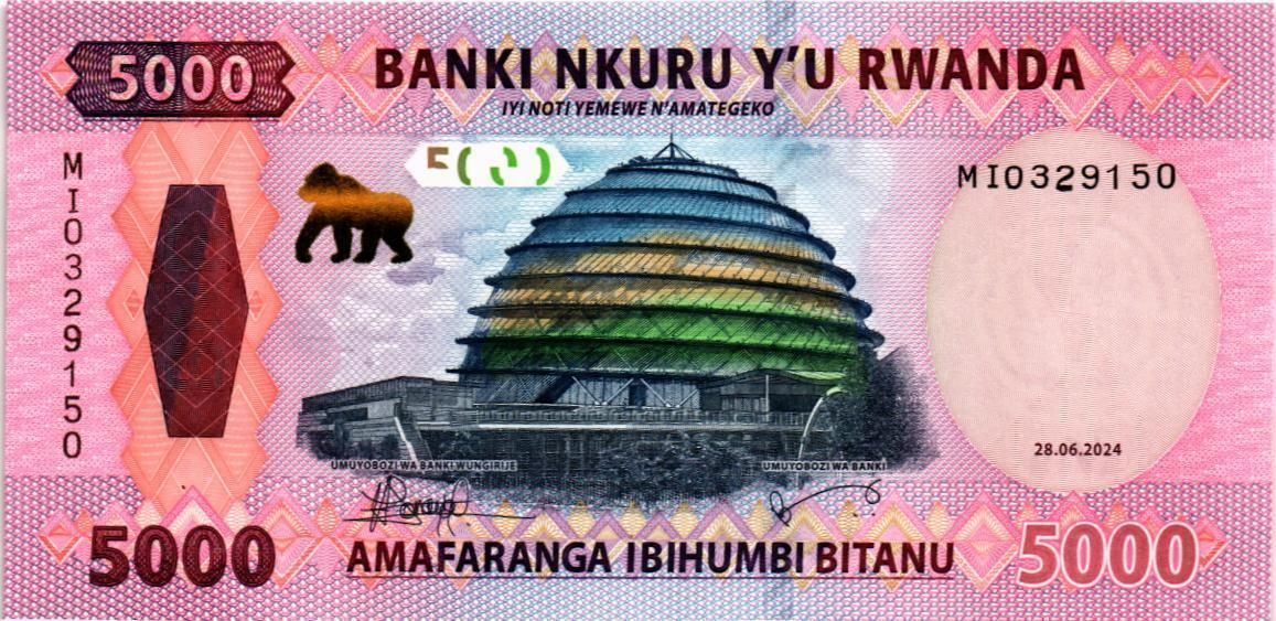 РУАНДА 5000 ФРАНКОВ