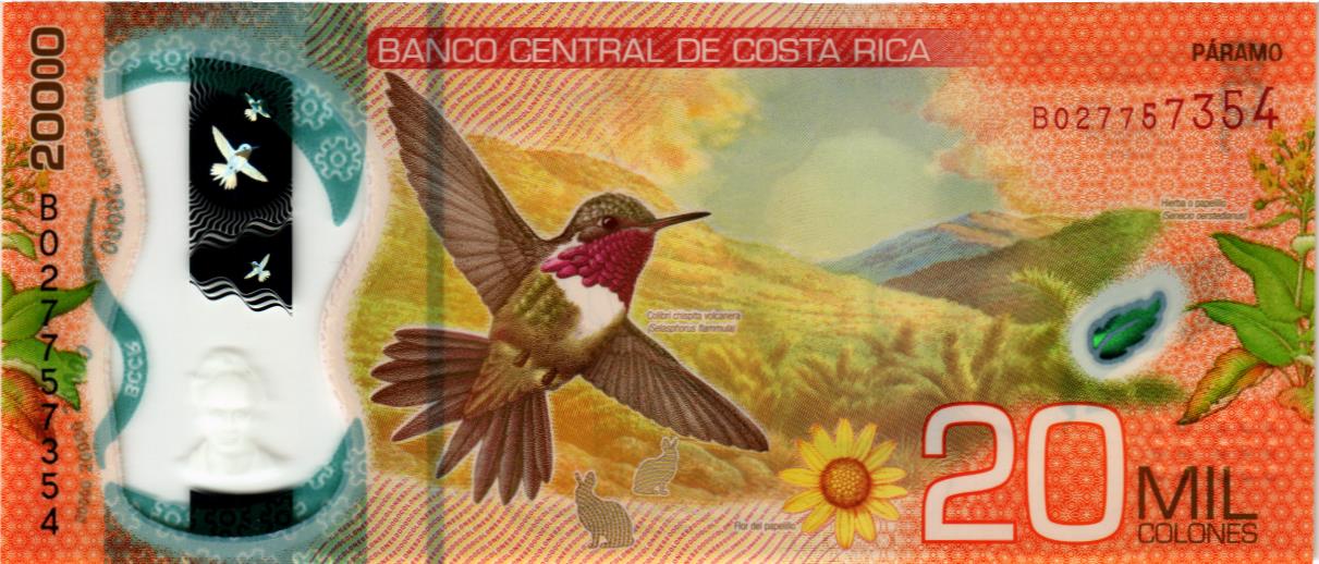 КОСТА-РИКА 20000 КОЛОН мини 2