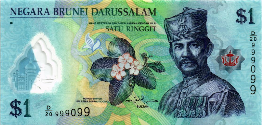 БРУНЕЙ 1 РИНГГИТ #D/20 999099