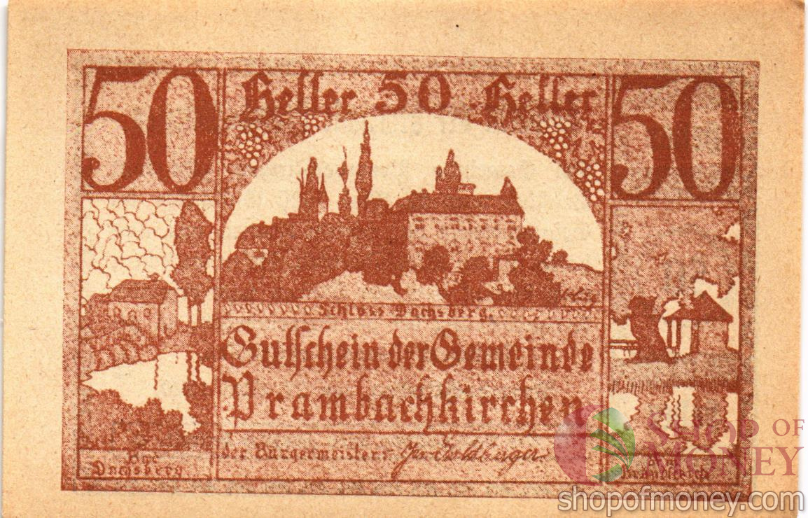 АВСТРИЯ 50 ХЕЛЛЕРОВ (НОТГЕЛЬД) мини 1