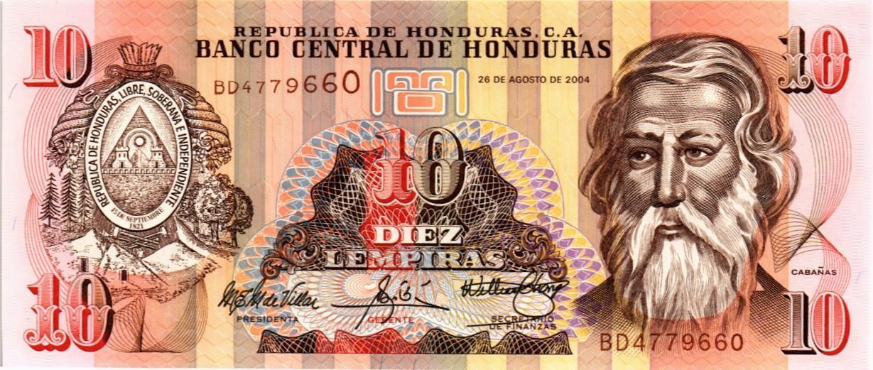 ГОНДУРАС 10 ЛЕМПИР мини 1