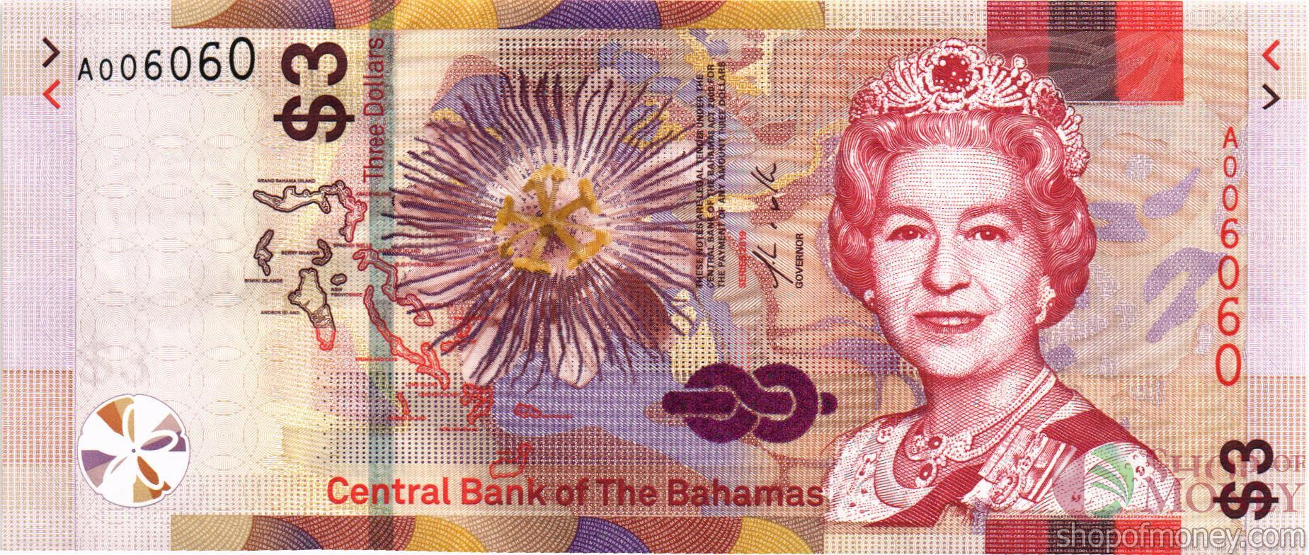 БАГАМСКИЕ ОСТРОВА 3 ДОЛЛАРА #A006060