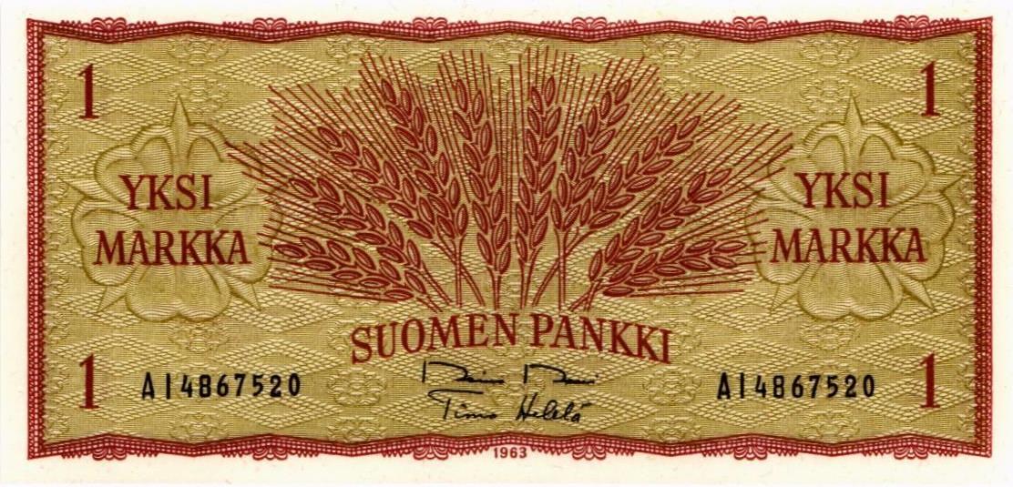 ФИНЛЯНДИЯ 1 МАРКА мини 1