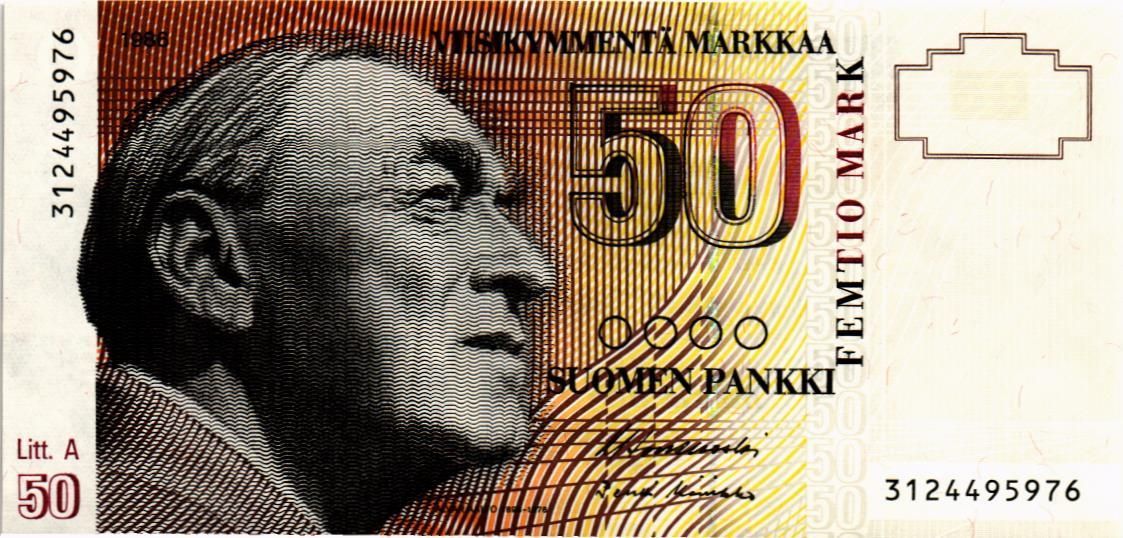 ФИНЛЯНДИЯ 50 МАРОК (Litt. A) мини 1