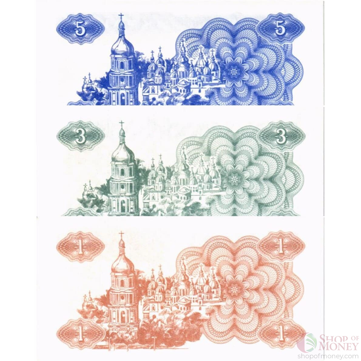 УКРАИНА НАБОР 5-3-1 КАРБОВАНЦЕВ мини 2